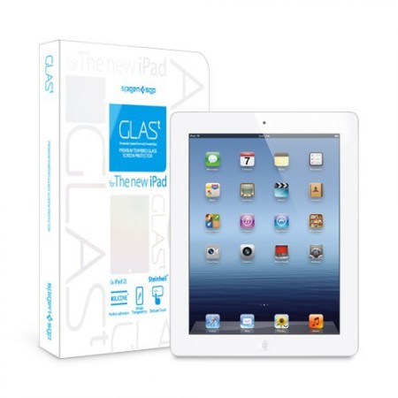 Пленка SGP The new iPad 4G LTE / Wifi Screen Protector GLAS.t Premium Tempered Glass Series фото 1