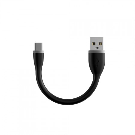 Зарядный кабель Satechi Type-C Flexible USB Charging Cable, Black, 25 см фото 1