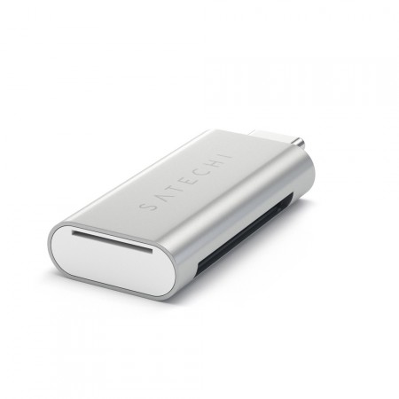 Карт-ридер Satechi Aluminum Type-C Micro/SD Card Reader, Silver фото 1