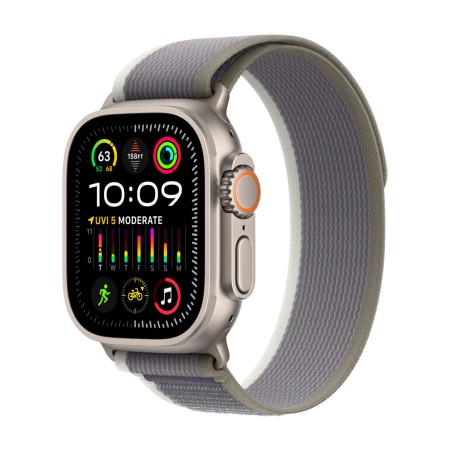 Часы Apple Watch Ultra 2 GPS+Cellular 49mm Titanium Case, Green/Gray Trail Loop, S/M фото 1