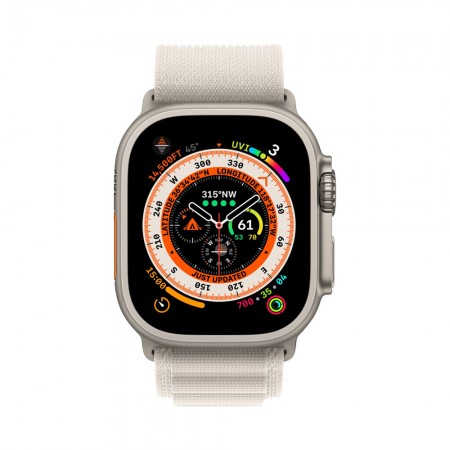 Часы Apple Watch Ultra 49mm Titanium Starlight, Alpine Loop, Medium фото 2
