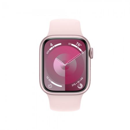 Часы Apple Watch Series 9 GPS 45mm Pink Aluminum Case with Pink Sport Band - S/M фото 2
