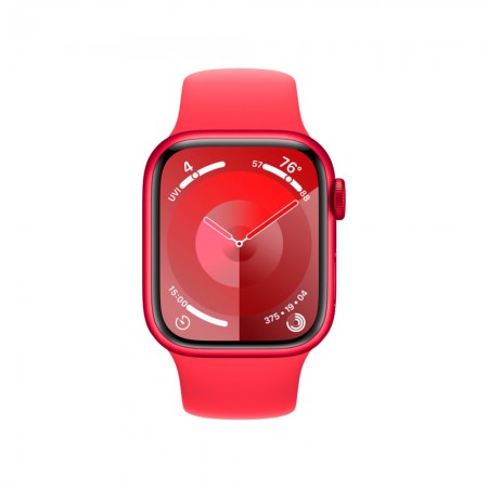 Часы Apple Watch Series 9 GPS 41mm Red Aluminum Case with Red Sport Band - S/M фото 2