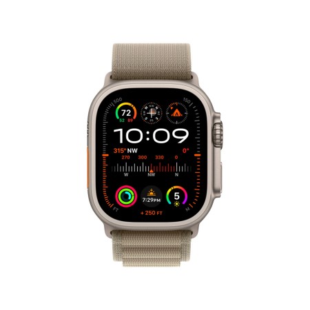 Часы Apple Watch Ultra 2 49mm Titanium Case, Olive Alpine Loop, S фото 2