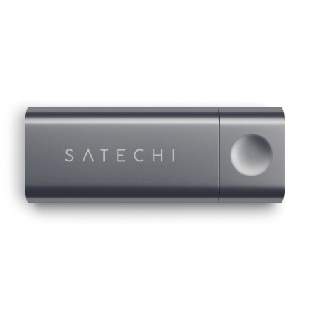 Карт-ридер Satechi Aluminum Type-C Micro/SD Card Reader, Space Gray фото 3