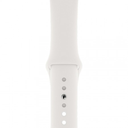 Умные часы Apple Watch Series 4 GPS + Cellular, 40 мм, корпус из алюминия серебристого цвета, спортивный ремешок белого цвета (MTUD2) фото 3