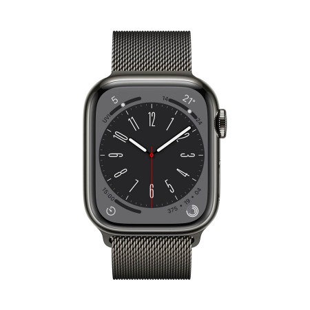 Умные часы Apple Watch Series 8 GPS+LTE 41mm Graphite Stainless Steel Case With Graphite Milanese фото 2