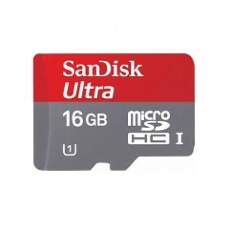 Карта памяти SanDisk Ultra microSDHC UHS-I 30 Мб/с 16 Гб + SD адаптер 