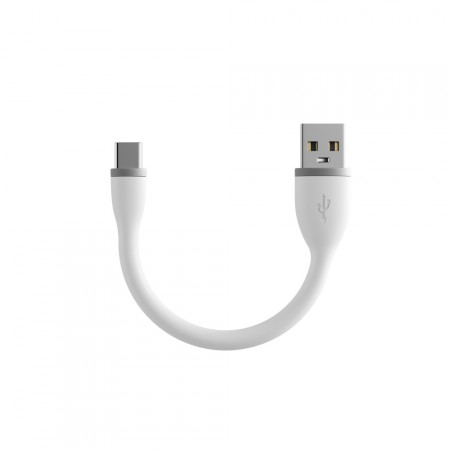 Зарядный кабель Satechi Type-C Flexible USB Charging Cable, White, 15 см фото 1