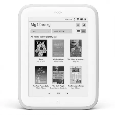 Электронная книга Barnes Noble Nook GlowLight фото 1