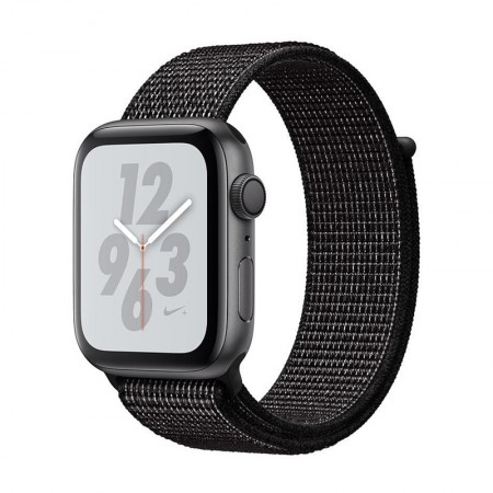 Умные часы Apple Watch S4 Nike+ GPS + Cellular, 40 мм,орпус из алюминия цвета «серый космос», спортивный браслет Nike чёрного цвета (MTX92/MTXH2) фото 1