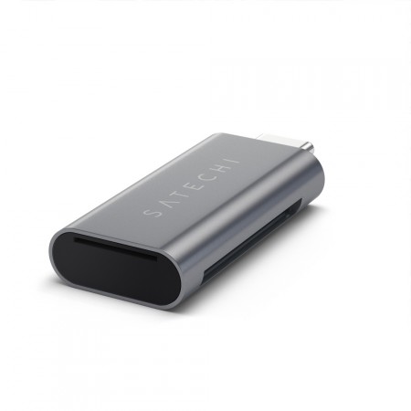 Карт-ридер Satechi Aluminum Type-C Micro/SD Card Reader, Space Gray 