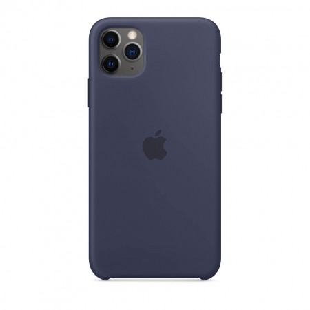 Силиконовый чехол для iPhone 11 Pro Max, Тёмно‑синий фото 1