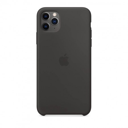 Силиконовый чехол для iPhone 11 Pro Max, Чёрный 