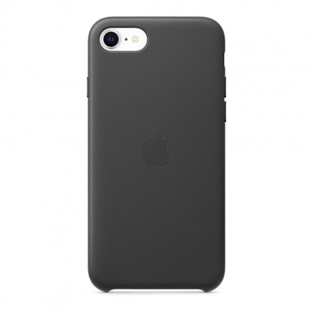 Кожаный чехол для iPhone SE, Чёрный фото 1