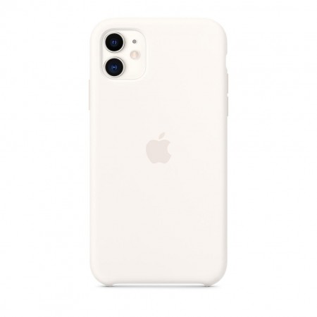 Силиконовый чехол для iPhone 11, Мягкий белый фото 1