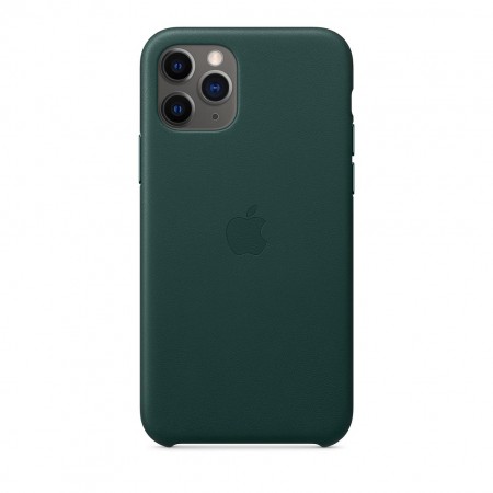 Кожаный чехол для iPhone 11 Pro, Зелёный лес 