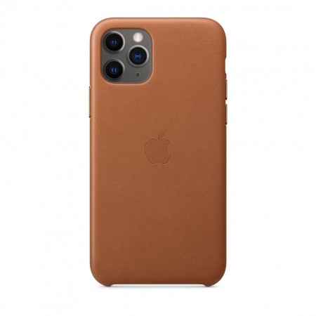 Кожаный чехол для iPhone 11 Pro, Золотисто‑коричневый фото 1