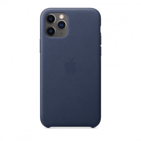 Кожаный чехол для iPhone 11 Pro, Тёмно-синий фото 1