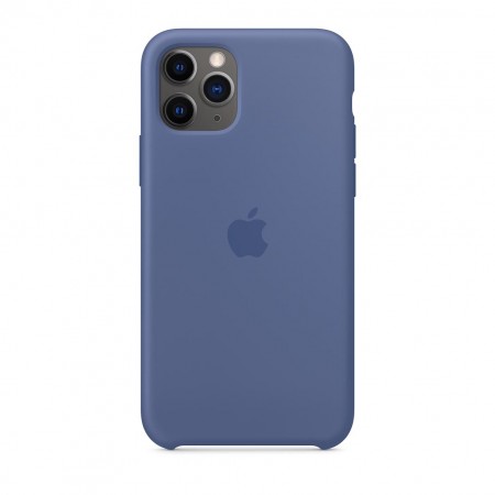 Силиконовый чехол для iPhone 11 Pro, Синий лён 