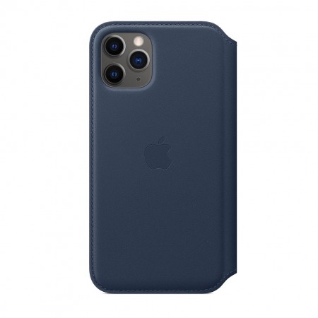 Кожаный чехол Folio для iPhone 11 Pro, Синяя пучина фото 1