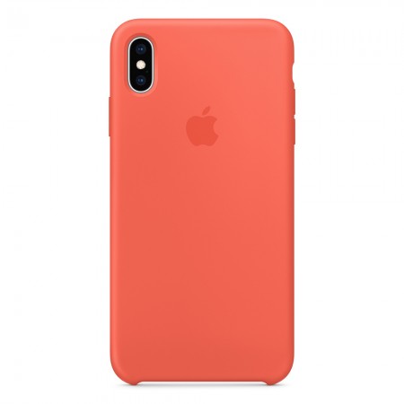 Силиконовый чехол для iPhone XS Max, Спелый нектарин фото 1
