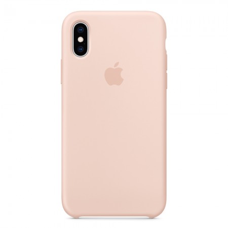 Силиконовый чехол для iPhone XS, Розовый песок 