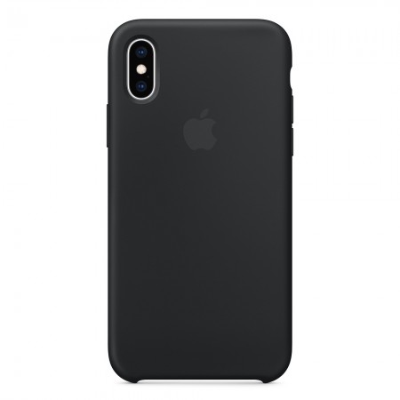 Силиконовый чехол для iPhone XS, Черный 