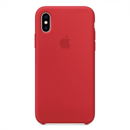 Силиконовый чехол для iPhone XS, (PRODUCT)RED 