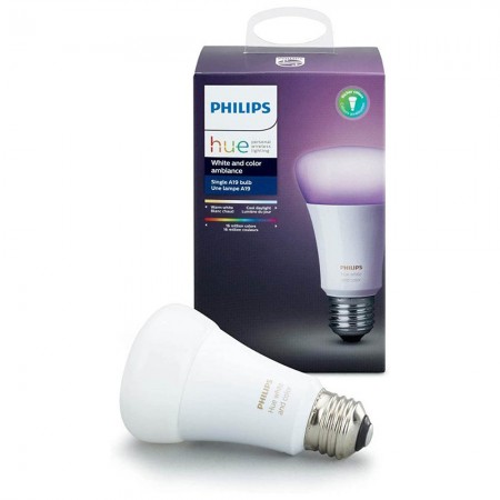 Лампа светодиодная Philips Hue White and Color, E26, A19, 10Вт фото 1