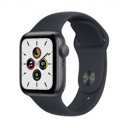 Умные часы Apple Watch SE 44 мм GPS+Cellular Aluminium Case, серый космос/тёмная ночь фото 1