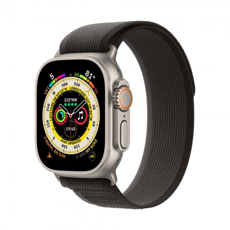 Часы Apple Watch Ultra 49mm Titanium Black/Gray, Trail Loop, M/L фото 1