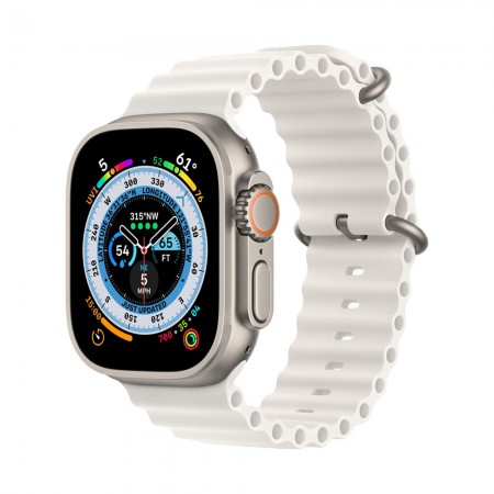 Часы Apple Watch Ultra 49mm Titanium White, Ocean Band фото 1