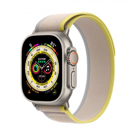 Часы Apple Watch Ultra 49mm Titanium Yellow/Beige, Trail Loop, M/L фото 1