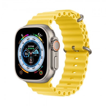 Часы Apple Watch Ultra 49mm Titanium Yellow, Ocean Band фото 1