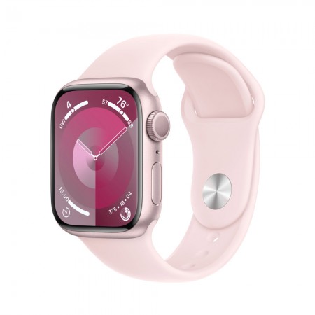 Часы Apple Watch Series 9 GPS 45mm Pink Aluminum Case with Pink Sport Band - S/M фото 1