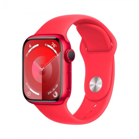 Часы Apple Watch Series 9 GPS 45mm Red Aluminum Case with Red Sport Band - S/M фото 1