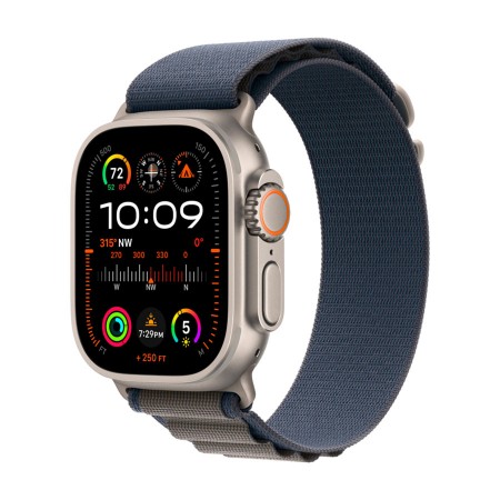 Часы Apple Watch Ultra 2 49mm Titanium Case, Blue Alpine Loop, S фото 1