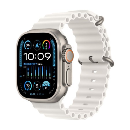Часы Apple Watch Ultra 2 49mm Titanium Case, White Ocean Band фото 1