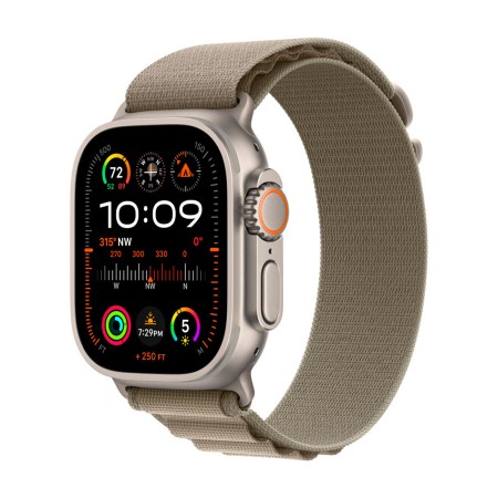 Часы Apple Watch Ultra 2 49mm Titanium Case, Olive Alpine Loop, S фото 1