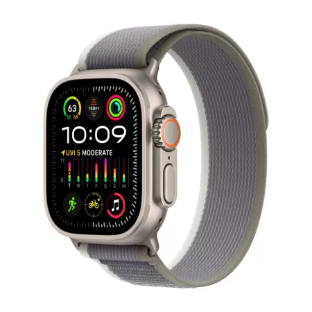 Часы Apple Watch Ultra 2 49mm Titanium Case, Green/Gray Trail Loop, M/L фото 1