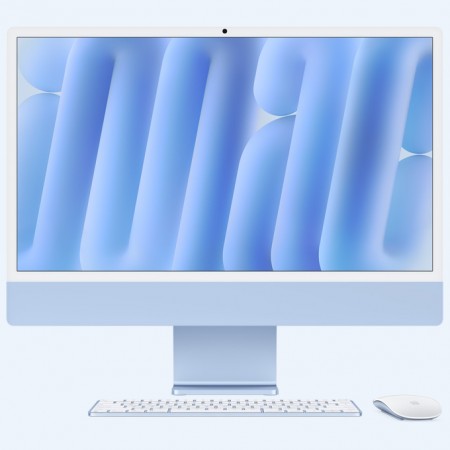 Apple iMac 24&quot; (2024) M4 16/256GB SSD — Blue фото 1