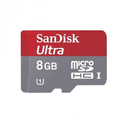 Карта памяти  SanDisk Ultra microSDHC UHS-I 30 Мб/с 8 Гб + SD адаптер 