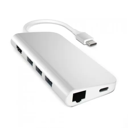 Переходник Satechi Type-C Multi-Port Adapter 4K with Ethernet, Silver фото 1