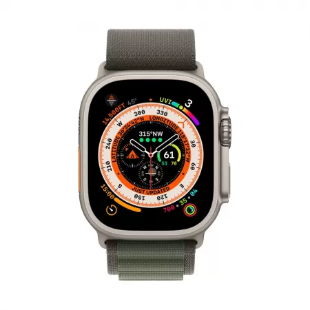 Часы Apple Watch Ultra 49mm Titanium Green, Alpine Loop, Large фото 1