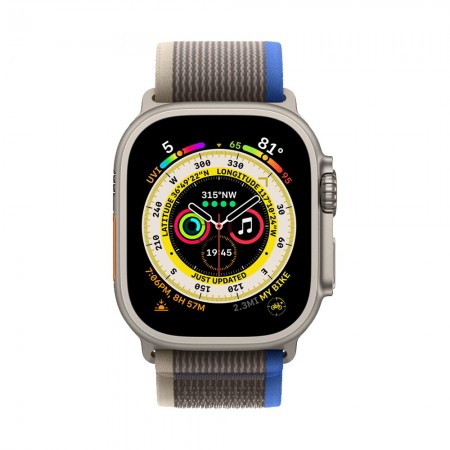 Часы Apple Watch Ultra 49mm Titanium Blue/Gray, Trail Loop, M/L фото 2