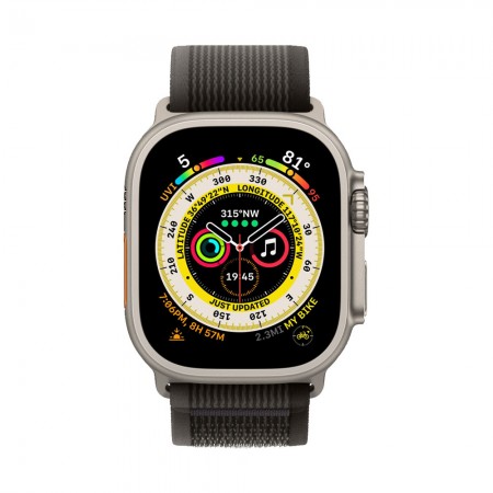 Часы Apple Watch Ultra 49mm Titanium Black/Gray, Trail Loop, M/L фото 2