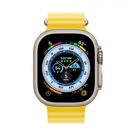 Часы Apple Watch Ultra 49mm Titanium Yellow, Ocean Band фото 2