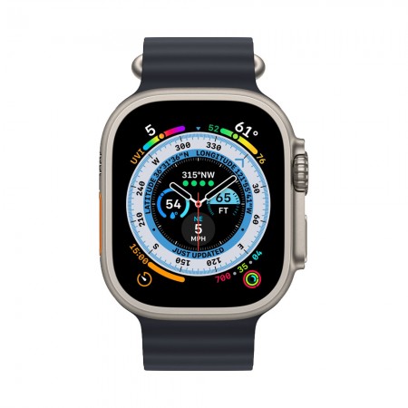 Часы Apple Watch Ultra 49mm Titanium Midnight, Ocean Band фото 2