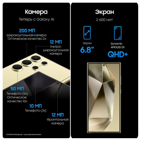 Смартфон Samsung Galaxy S24 Ultra 12/512 ГБ, Titanium Black фото 4